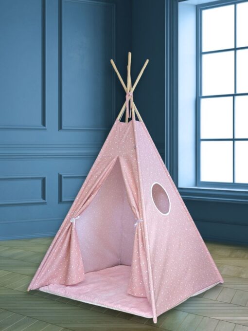 tipi enfant terracotta coton bio etoiles My Lovely Family